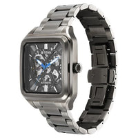 Titan Shaped Automatics Anthracite Dial Grey Stainless Steel Strap watch for Men (90162QM01)