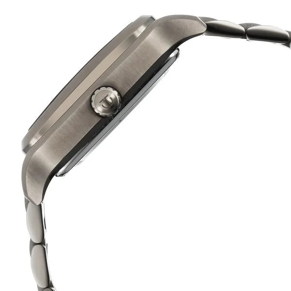 Titan Shaped Automatics Anthracite Dial Grey Stainless Steel Strap watch for Men (90162QM01)