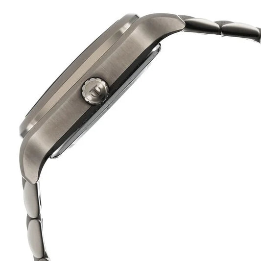 Titan Shaped Automatics Anthracite Dial Grey Stainless Steel Strap watch for Men (90162QM01)