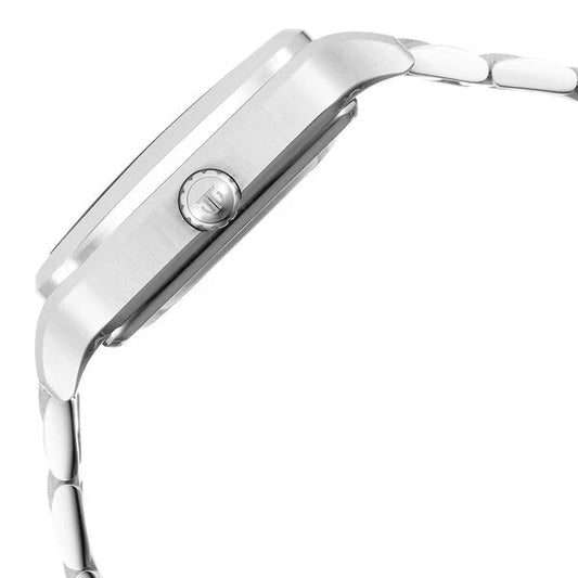 Titan Shaped Automatics Anthracite Dial Silver Stainless Steel Strap watch for Men (90162SM01)