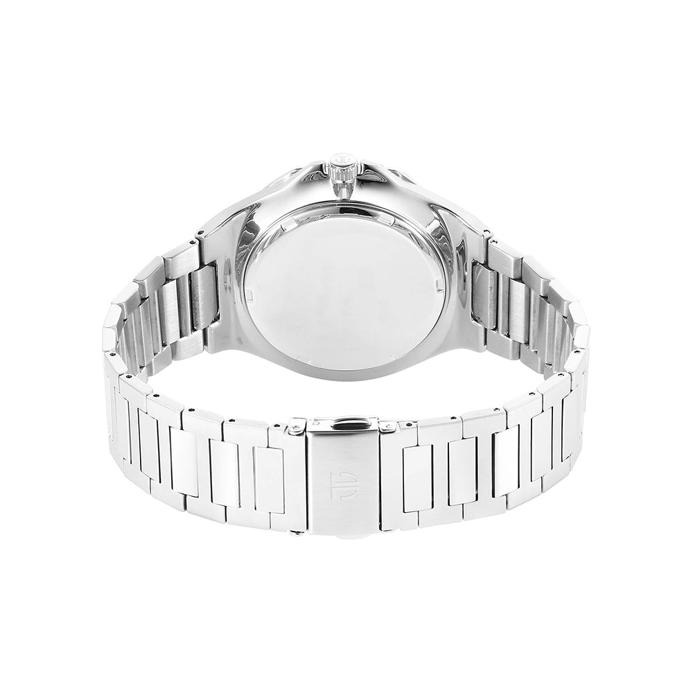 Titan Classic Slim Multifunction Blue Dial Stainless Steel Strap Watch for Men