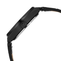 Jam Tangan Tali Kulit Lelaki Titan Contour dengan Dail Hitam
