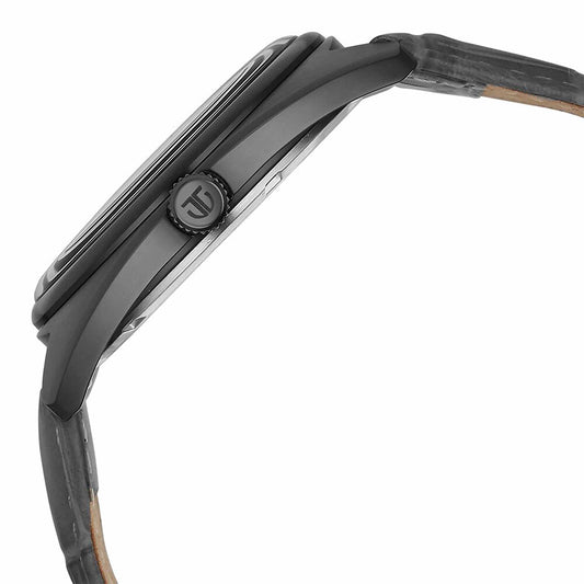 Titan Tonneau Grey Dial Leather Strap Watch for Men