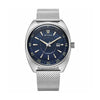 Titan Tonneau Blue Dial Mesh Stainless Steel Strap Watch for Men