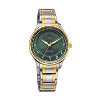Titan Noor Collection Green Dial Stainless Steel Strap Watch for Women