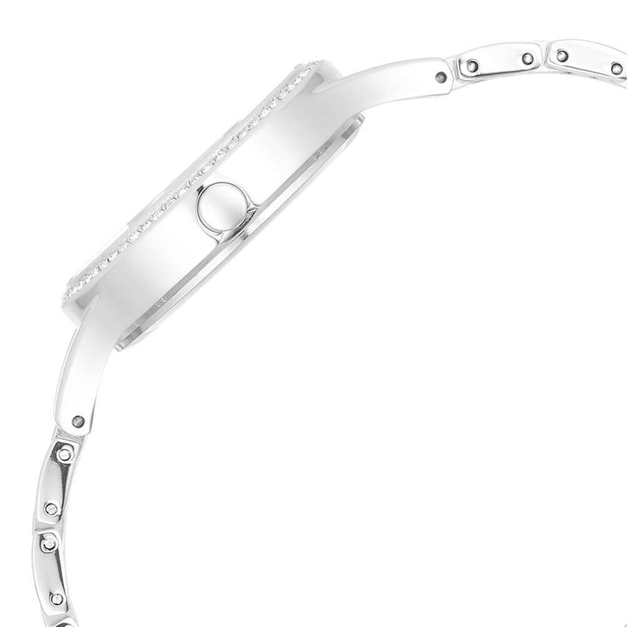 Jam Tangan Tali Logam Titan Raga Stowstopper Mother of Pearl Dial untuk Wanita