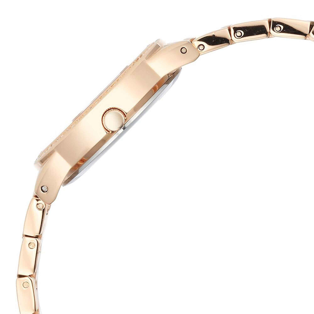Jam Tangan Tali Logam Titan Raga Showstopper Quartz Dail Merah Jambu untuk Wanita