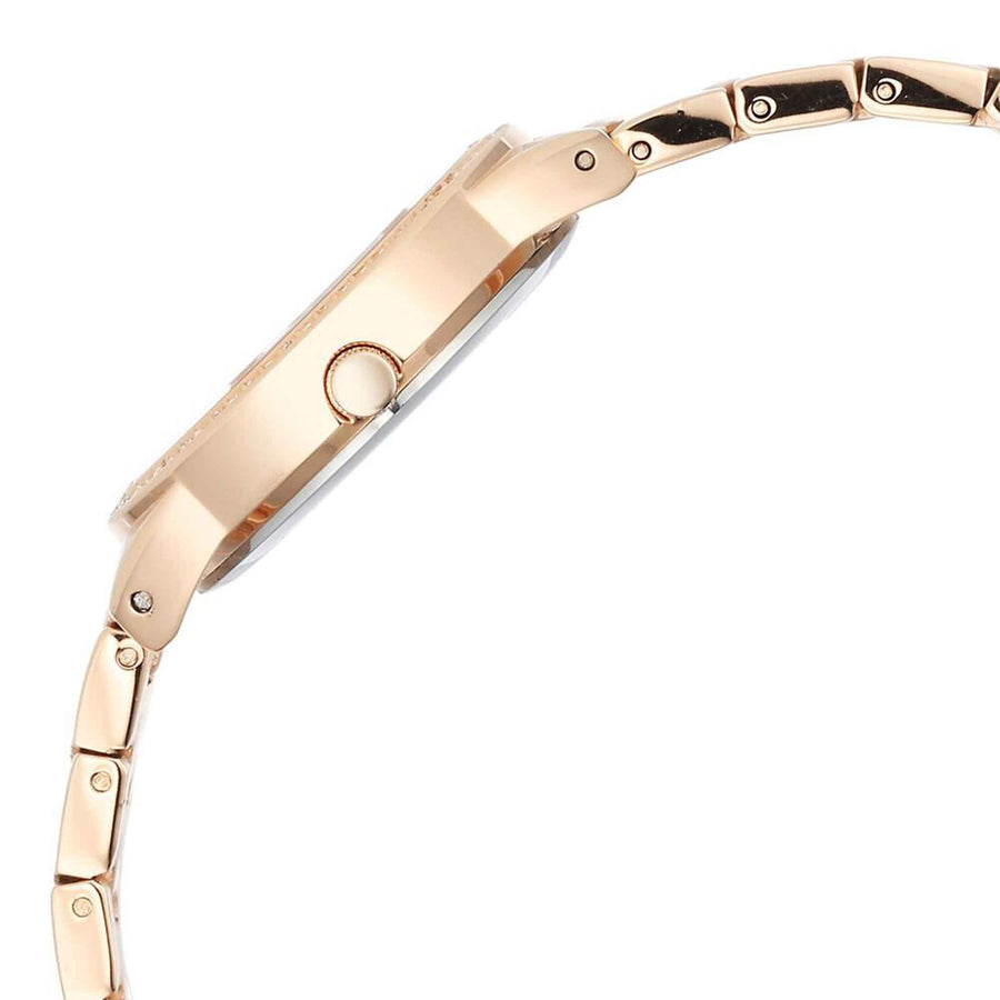 Jam Tangan Tali Logam Titan Raga Showstopper Quartz Dail Merah Jambu untuk Wanita