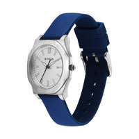 Titan Quartz White Dial Silicone Strap Watch for Women