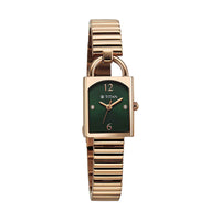 Titan Metro Green Dial Stainless Steel Strap Watch for Women