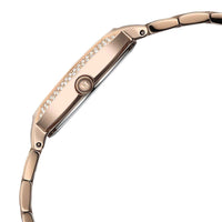 Titan Metro Rose Gold Dial Stainless Steel Strap Watch for Women