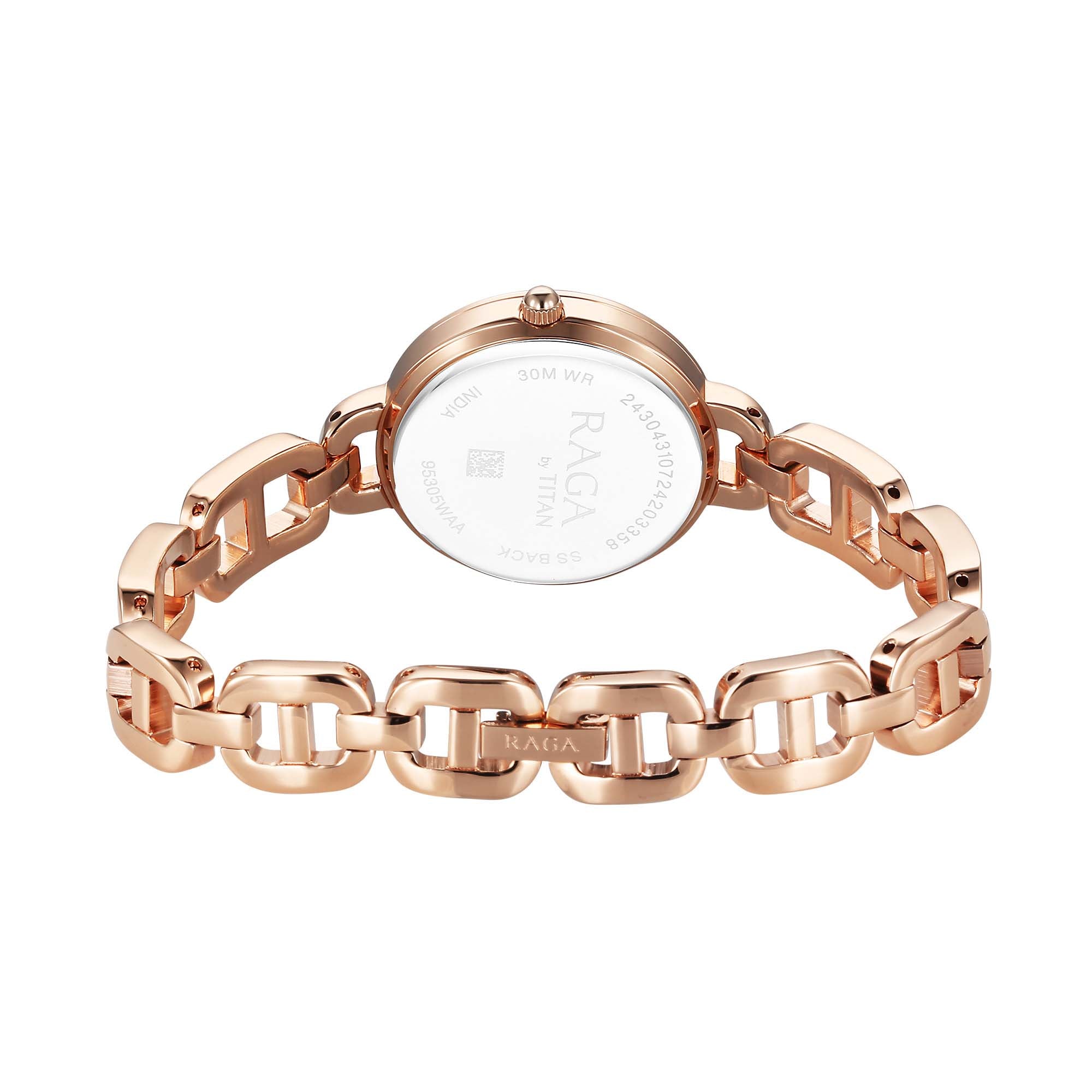 Titan Raga Showstopper 2.0 Quartz Analog Rose Gold Dial  Rose Gold Color Stainless Steel Strap Watch For Women