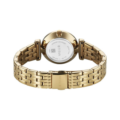 Jam Tangan Tali Keluli Tahan Karat Dail Perak Titan Workmode untuk Wanita