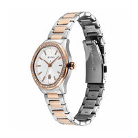 Titan Glamour Silver Dial Stainless Steel Strap Watch for Women