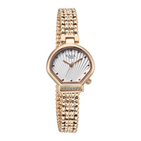 Titan Raga Spotlight White Dial Rose Gold Metal Strap Analog Watch For Women