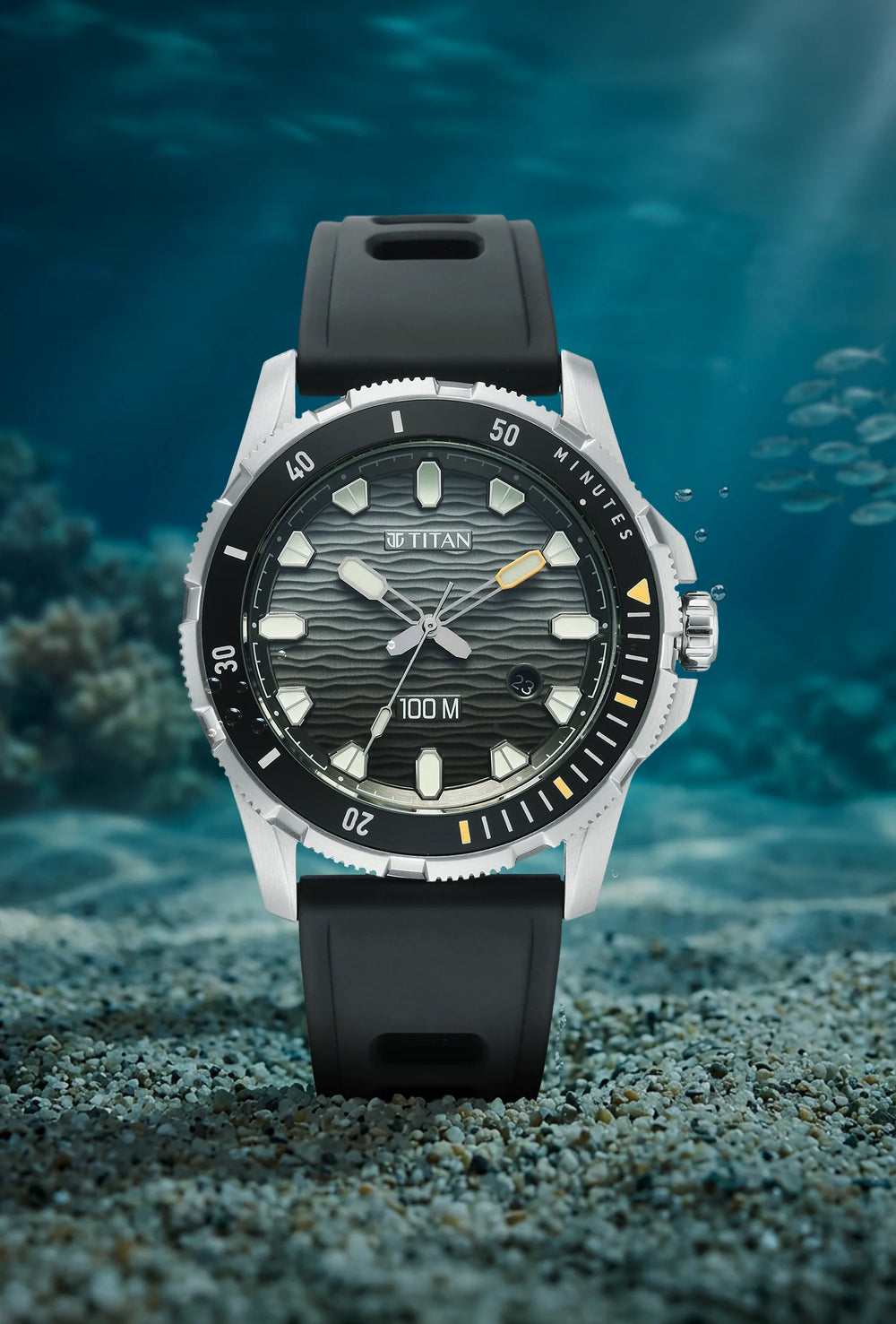 Titan Zero Hour Diver's Analog with Date Watch
