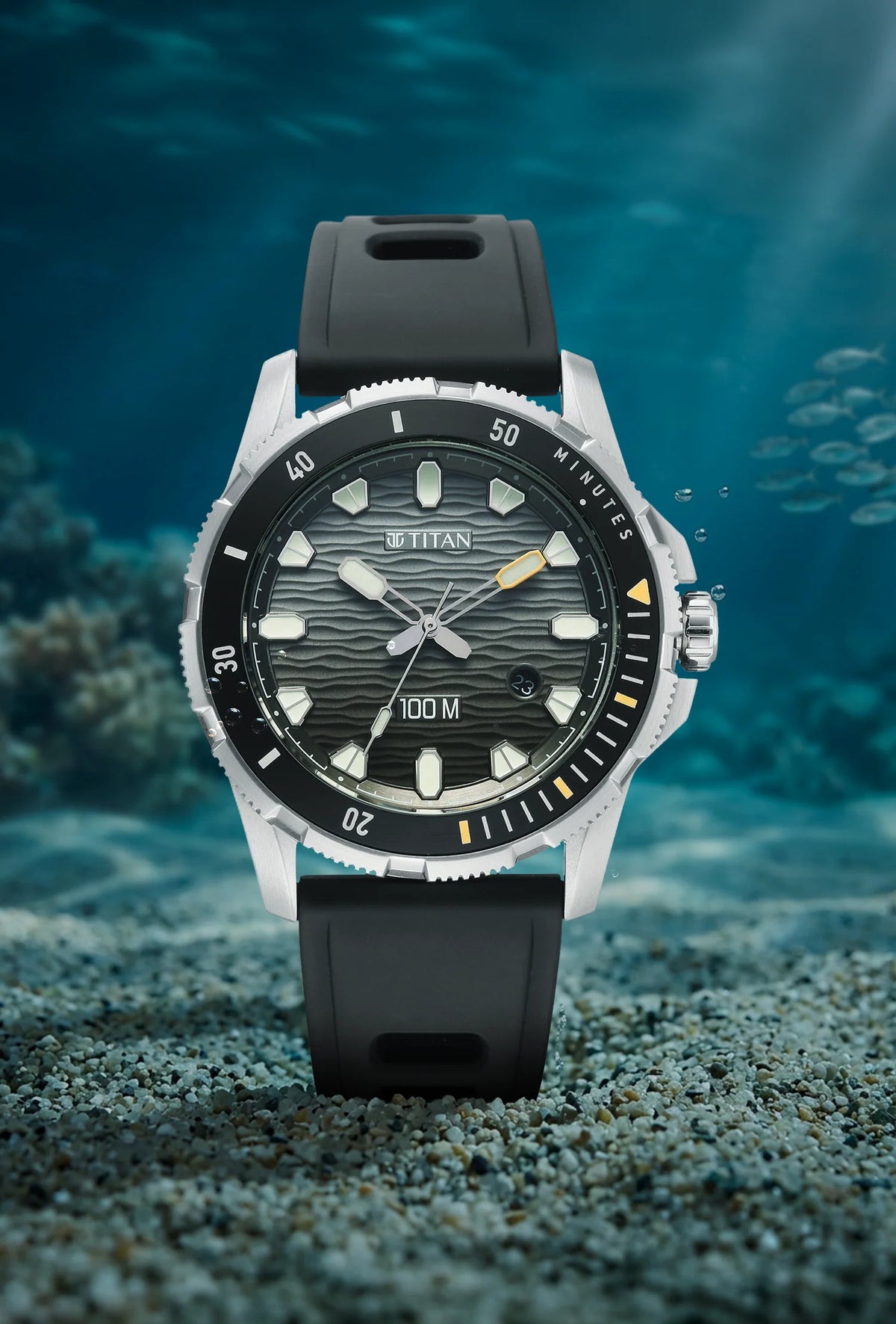 Titan Zero Hour Diver's Analog with Date Watch