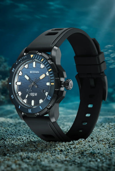 Titan Zero Hour Diver's FKM Strap Watch